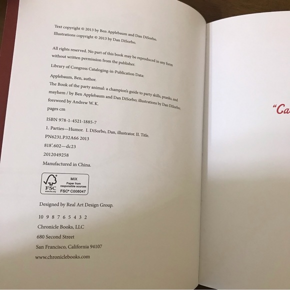 The Book of the Party Animal with I Need a Drink Mini Journal Bundle - Picture 6 of 12